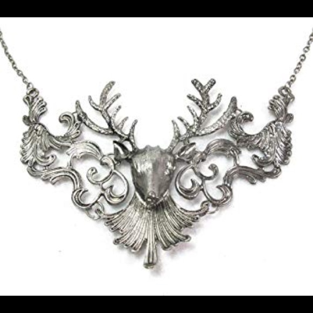 Reindeer Necklace silver
